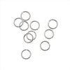 Silver-Filled Open Jump Rings 5mm 21 Gauge (20 Pieces)