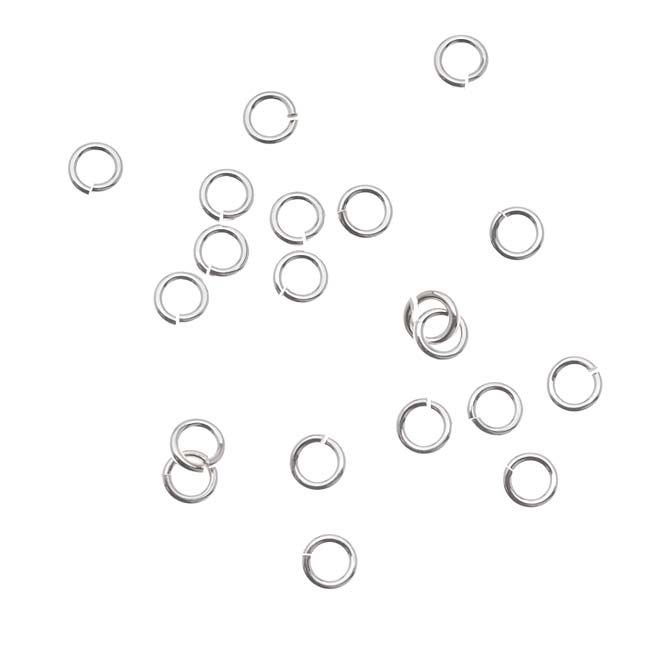 Silver Filled Anti Tarnish 4mm Open Jump Rings 20 Gauge (20 pcs)