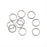 Silver-Filled Open Jump Rings 6mm 20 Gauge (10 Pieces)