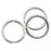 Silver FIlled Open Jump Rings 8mm 18 Gauge (10 Pieces)