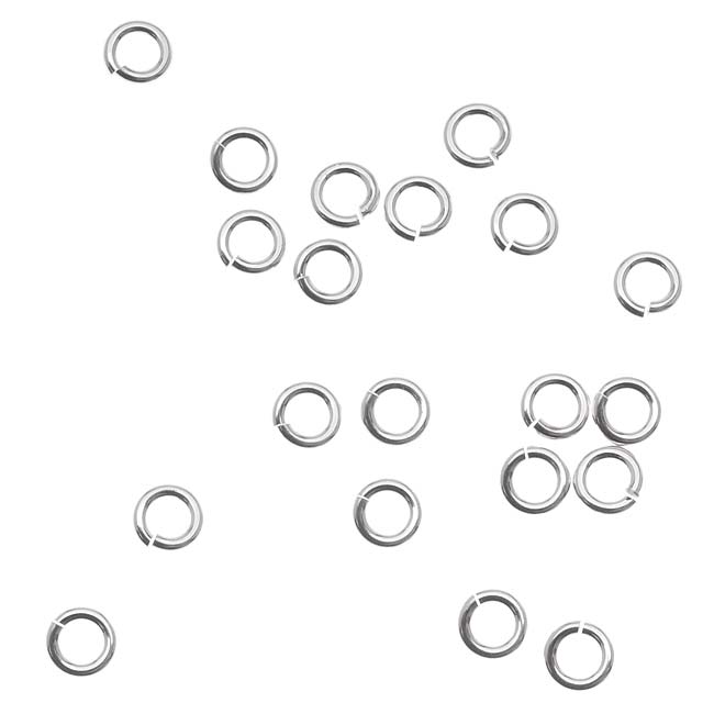 Silver-Filled Anti Tarnish Open Jump Rings 4.5mm 19 Gauge (20 Pieces)