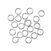 Silver-Filled Closed Jump Rings 6mm 18 Gauge (10 Pieces)