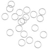 Silver-Filled Closed Jump Rings 6mm 22 Gauge (20 Pieces)