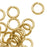 14K Gold Plated JUMPLOCK Jump Rings 6mm Diameter 18 Gauge Thick (50 pcs)