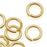 14K Gold Plated JUMPLOCK Jump Rings 8mm Diameter 16 Gauge Thick (25 pcs)
