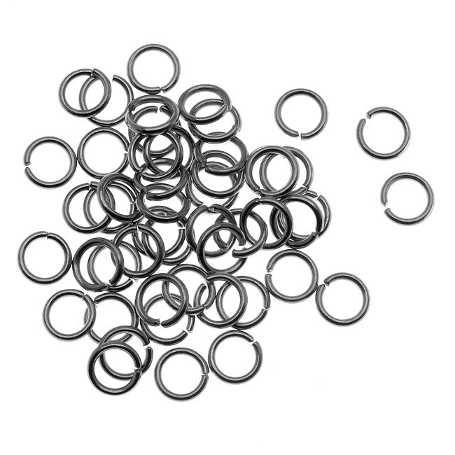 Stainless Steel Open Jump Rings 5mm Diameter 20 Gauge Thick (50 Pieces)