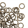 TierraCast Pewter, Small Open Jump Rings 5.4mm, 50 Pieces, Pewter Oxide (50 Pieces)