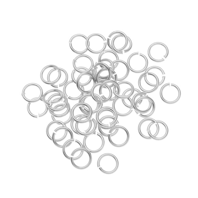 Open Jump Ring 8mm Surgical Stainless Steel (50-Pcs)