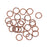 TierraCast Pewter, Medium Open Jump Rings 7.4mm, 25 Pieces, Copper Plated (25 Pieces)