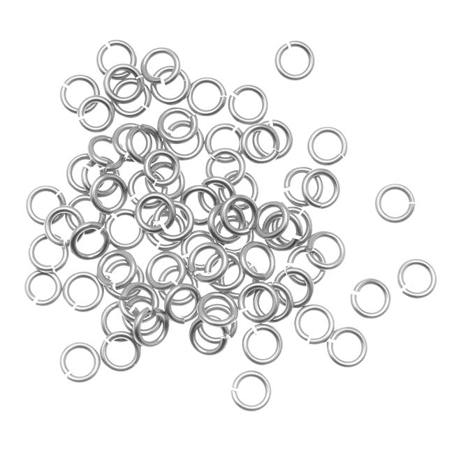 Artistic Wire, Chain Maille Jump Rings, 18 Ga / ID 3.57mm / 70pc, Tarnish Resistant Silver Plated