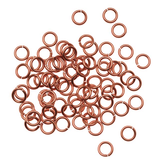 Artistic Wire, Chain Maille Jump Rings, 18 Ga / ID 3.97mm / 150pc, Tarnish Resistant Copper