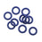 Rubber O-Ring Jump Ring Spacers 10mm Diameter - Cobalt Blue (10 pcs)