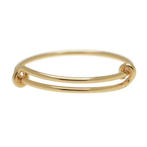 Adjustable Stacking Ring, 1mm Round Wire / US Sizes 8-10, 14K Gold FIlled (1 Piece)