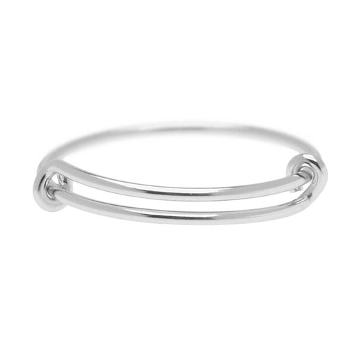 Adjustable Stacking Ring, 1mm Round Wire / US Sizes 6-8, Sterling Silver (1 Piece)
