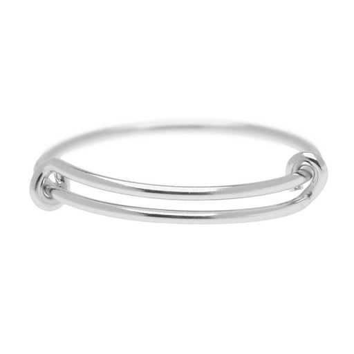 Adjustable Stacking Ring, 1mm Round Wire / US Sizes 8-10, Sterling Silver (1 Piece)