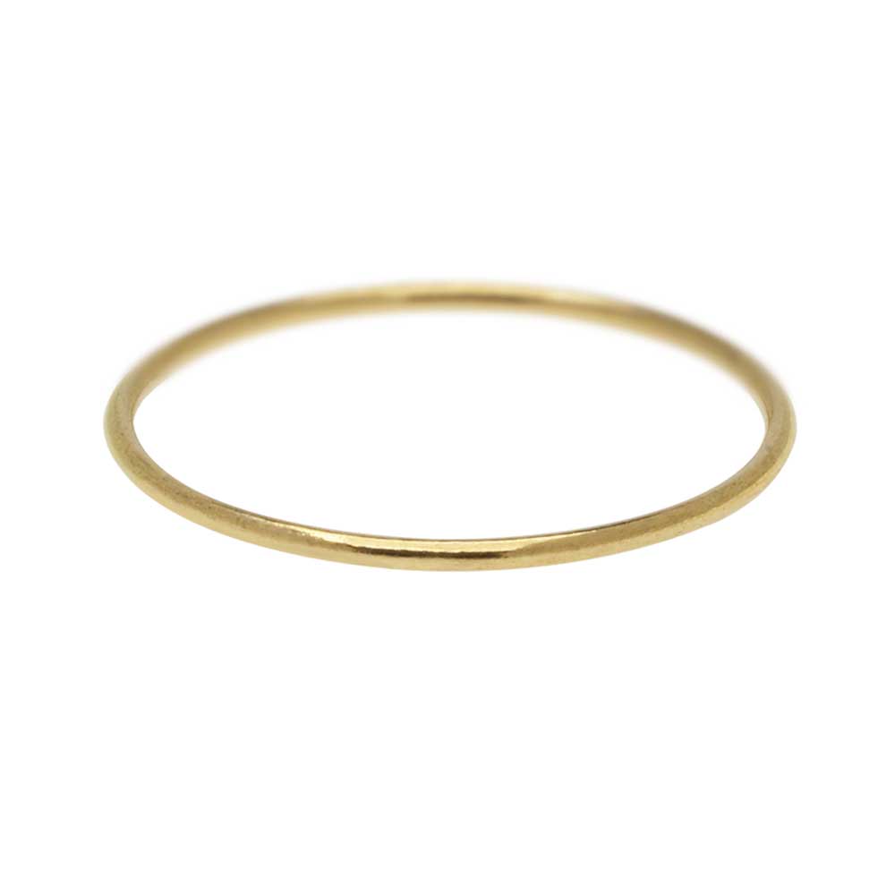Stacking Ring, 1mm Round Wire / US Size 4, 14K Gold FIlled (1 Piece)