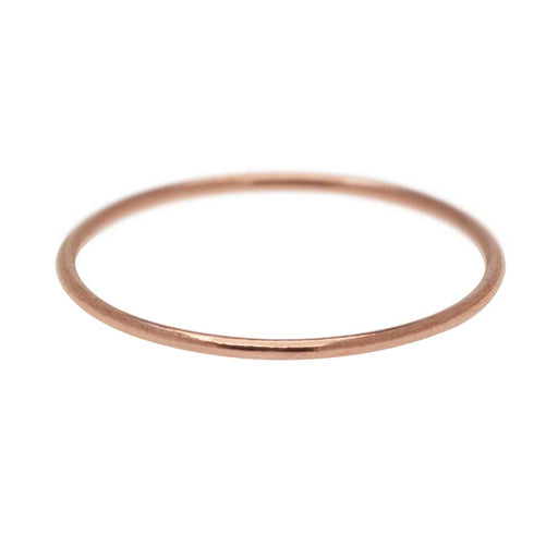 Stacking Ring, 1mm Round Wire / US Size 6, 1 Piece, 14K Rose Gold Filled