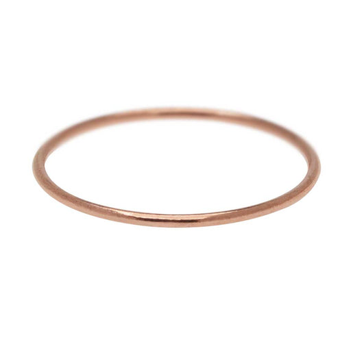 Stacking Ring, 1mm Round Wire / US Size 7, 1 Piece, 14K Rose Gold Filled