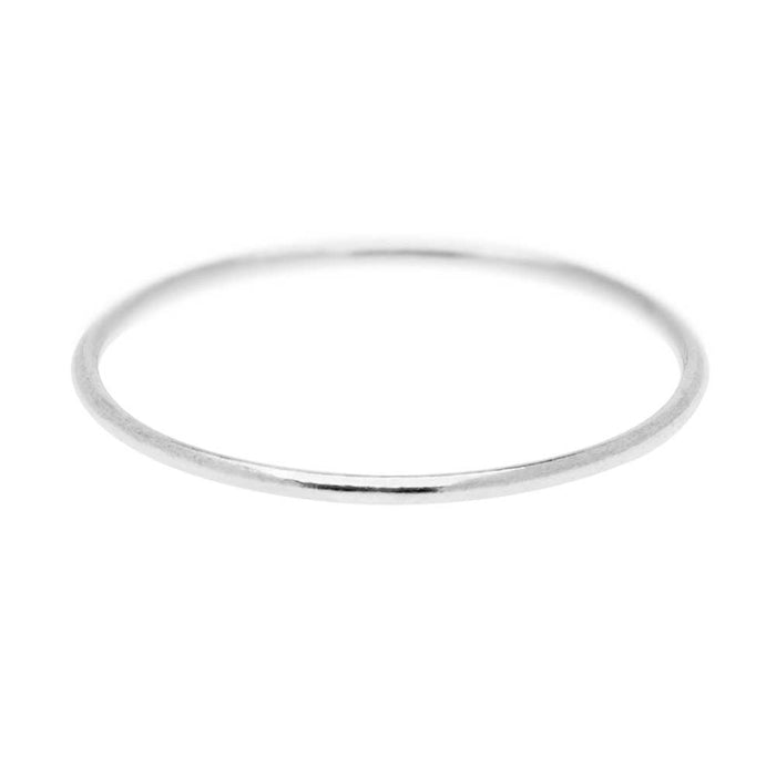Stacking Ring, 1mm Round Wire / US Size 7, Sterling Silver (1 Piece)