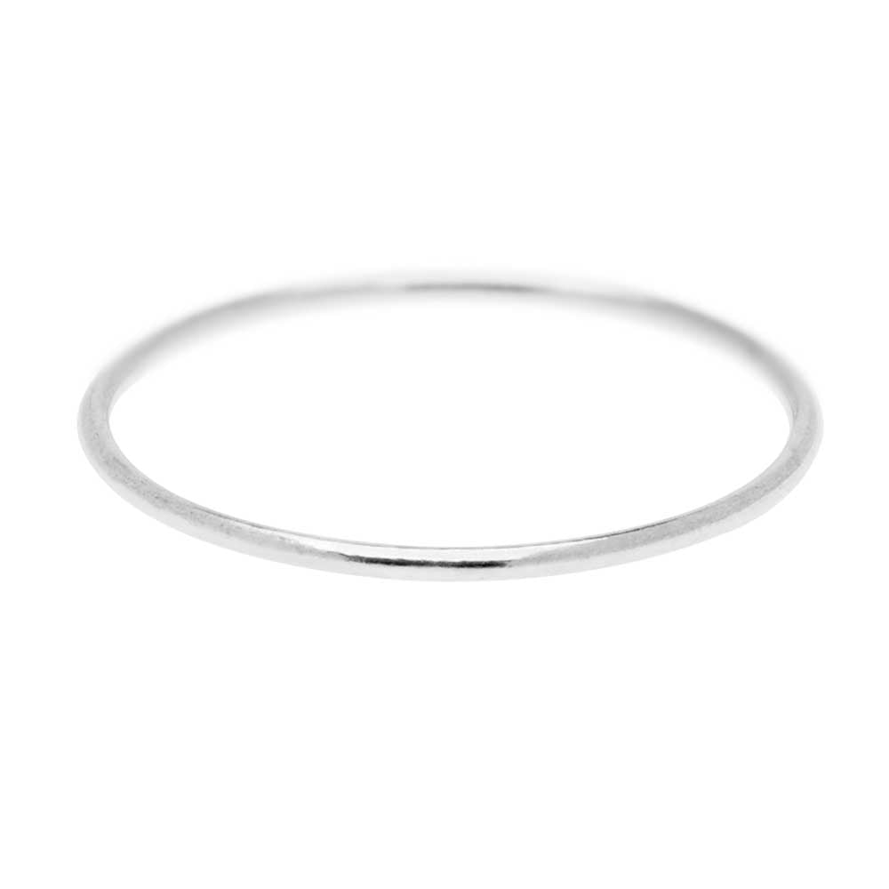 Stacking Ring, 1mm Round Wire / US Size 8, Sterling Silver (1 Piece)