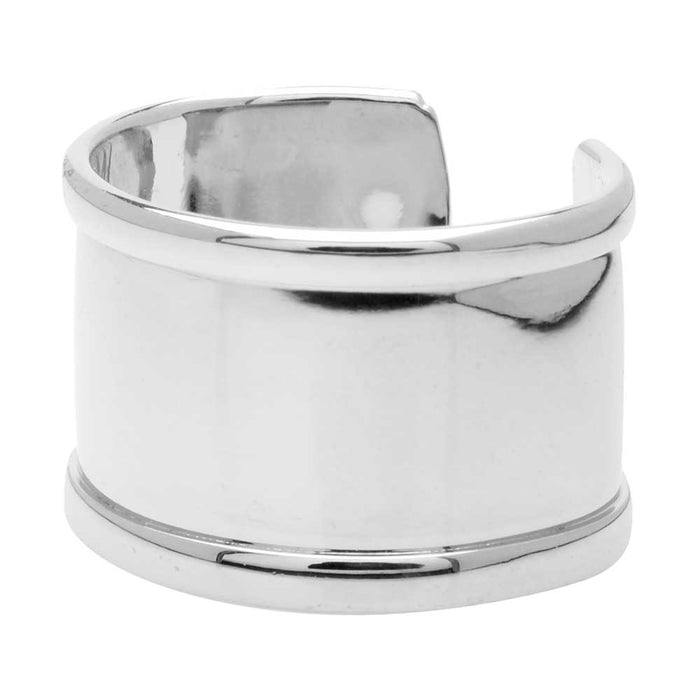 Silver Fancy Ring Beads 10 per bag-B5075-BULK