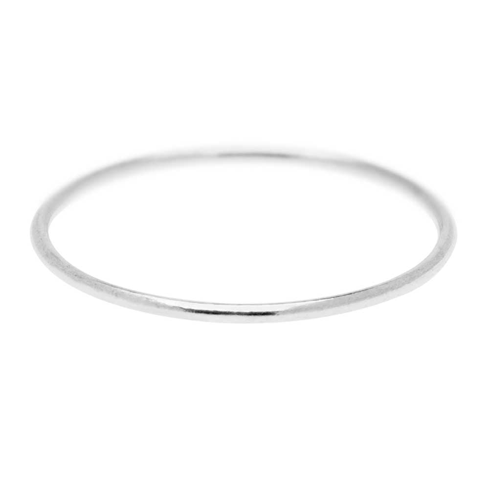Stacking Ring, 1mm Round Wire / US Size 10, Sterling Silver (1 Piece)