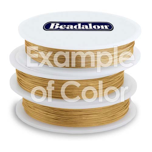 Beadalon Beading Wire Gold Color 19 Strand .018 Inch / 30 Feet