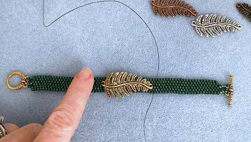 How to Attach an Embellishment to Bead Weaving