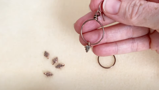 How to Make the Copper Oaks Earrings Using Beadable Wire Hoops