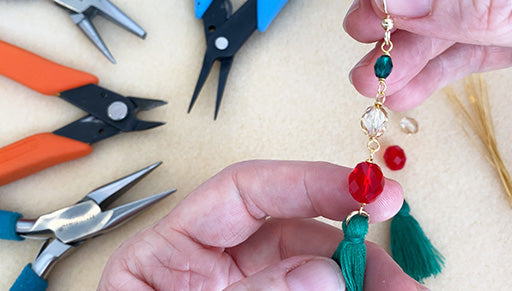 How to Make the Holiday Tassel Earrings