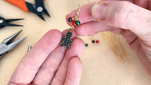 How to Make the Jolly Gingerbread Man Earrings