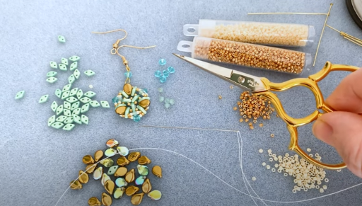 How to Make the Laguna Bead Woven Earrings featuring PRESTIGE Crystal Beads
