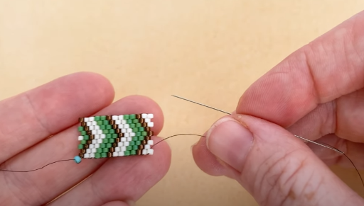 How to Tie Off Thread in Peyote Stitch Bead Weaving