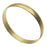 Solid Brass Bangle, Round Domed Bracelet 9.5mm (3/8 Inch) Wide (1 Piece)