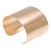 Solid Brass Flat Cuff Bracelet Base 50.8mm, 2 Inches Wide, (1 Piece)