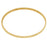 Nunn Design Antiqued 24kt Gold Plated Round Bangle Bracelet - 2 3/4 Inch  (1 pcs)