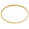 Nunn Design Antiqued 24kt Gold Plated Round Bangle Bracelet - 2 3/4 Inch  (1 pcs)
