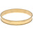 Nunn Design Antiqued 24kt Gold Plated Round Channel Bangle Bracelet - 2 3/4 Inch (1 Piece)
