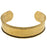 Nunn Design Antiqued 24kt Gold Plated Channel Cuff Bracelet - 2 1/2 Inch (1 Piece)