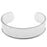 Nunn Design Silver Plated Channel Cuff Bracelet - 2 1/2 Inch (1 Piece)