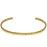 Nunn Design Cuff Bracelet, Hammered Texture 62mm Cuff, Antiqued Gold Plated (1 Piece)