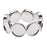 Silver Tone  Plastic Stretch Bezel Collage Bracelet 20mm Round - 7 Inches (1 pcs)