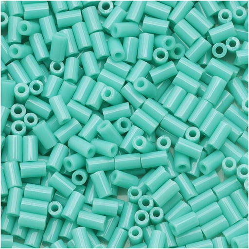 Toho Bugle Tube Beads Size #1 / 2x3mm Opaque Turquoise 8 Grams