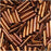 Toho Bugle Tube Beads Size #3 2x9mm Burnished Bronze 10 Grams