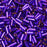 Miyuki Bugle Tube Beads, Cylinder Size #1 3x1.5mm, Silver Lined Violet (19.5 Grams)