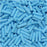 Miyuki Bugle Tube Beads, Cylinder Size #2 6x1.5mm, Matte Opaque Turquoise AB (17 Grams)