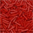 Miyuki Bugle Tube Beads, Cylinder Size #2 6x1.5mm, Opaque Red (17 Grams)