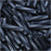 Miyuki Bugle Tube Beads, Twisted Cylinder 12x2.7mm, Matte Metallic Gunmetal (13 Grams)