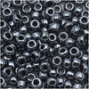 Toho Round Seed Beads 6/0 #81 'Metallic Hematite' 8g