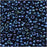 Toho Round Seed Beads 6/0 #88 'Metallic Cosmos' Blue 8g